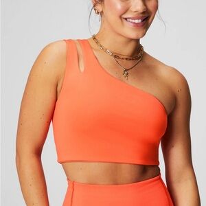 Fabletics Asymmetrical Double Strap Midi Bra